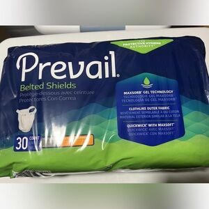 Prevail Belted Shields Maxsorb Gel Technology Maximum Absorbency 30 Count ..#195